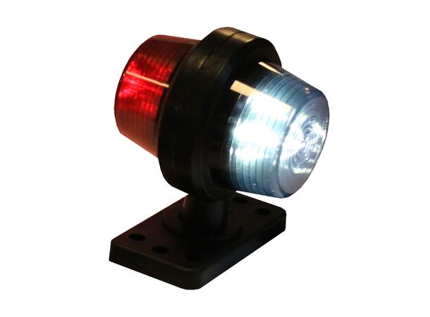 GYLLE markeringslys LED kort arm 6000K sotet glass 