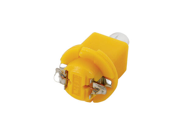 PHILIPS lyspære 24V 1,2W gul sokkel 
