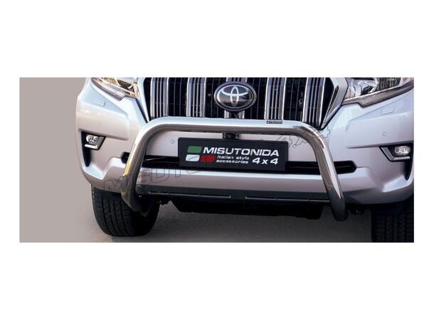 MISUTONIDA Frontbøyle Toyota LC150 18- Super Bar Ø76 for park.sensor krom 