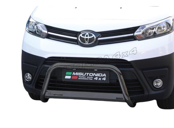 MISUTONIDA Frontbøyle Toyota Proace 16- medium Ø63 sort med tverrplate 