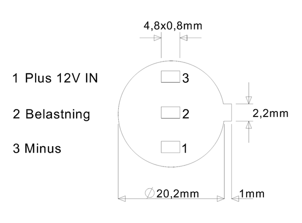 Trykkbryter ekstralys 12v | Verne