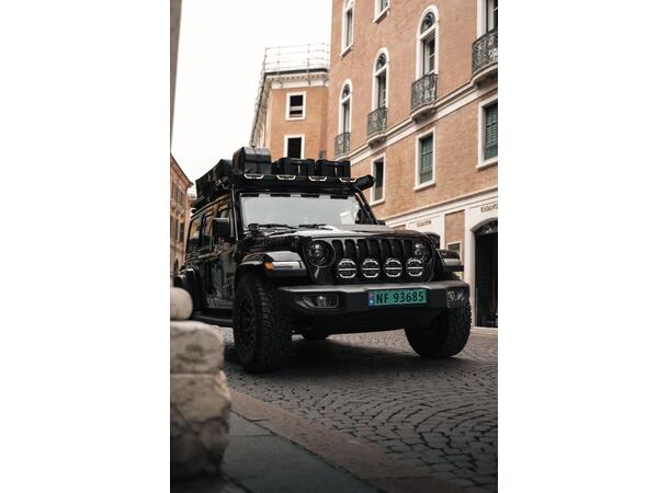 OZZ XR2 P7" fjernlys Sort 16 LED, m/parklys, 7200 lumen 