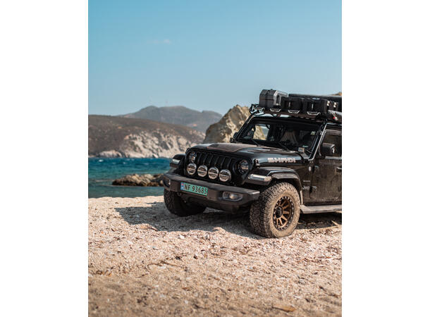 OZZ XR2 P7" fjernlys Sort 16 LED, m/parklys, 7200 lumen 