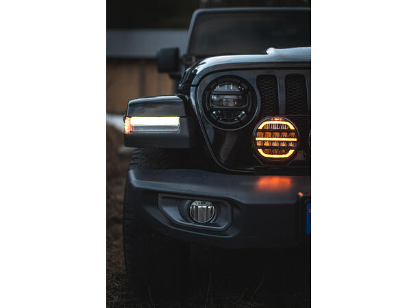 OZZ XR2 P7" fjernlys Sort 16 LED, m/parklys, 7200 lumen 