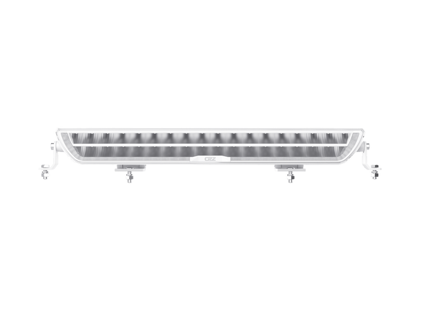 Fjernlyspakke med OZZ DRB1 P20" (hvit), brakett og ledningsnett 