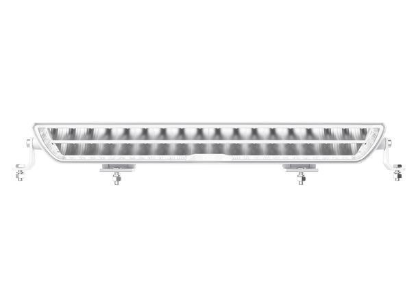 Fjernlyspakke med OZZ DRB1 P20" (hvit), brakett og ledningsnett 