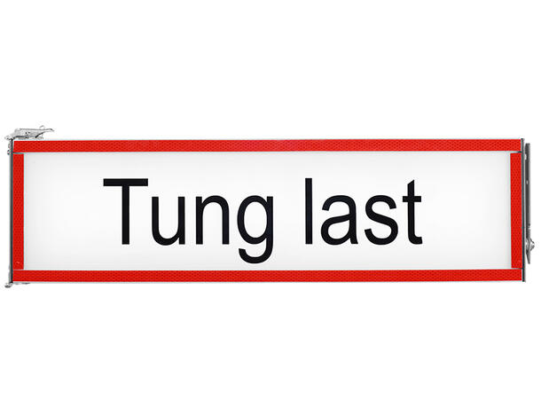 Skilt pleksiplast "tung last" | Verne