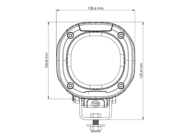 TYRI 1010 LED arbeidslys Symmetrisk 12V 