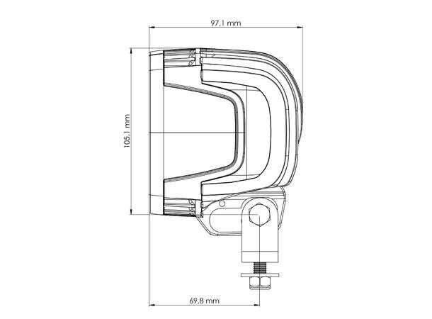TYRI 1010 LED arbeidslys Symmetrisk 12V 