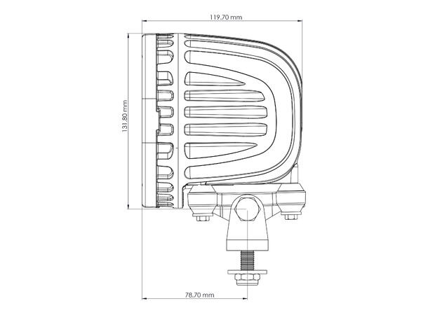 TYRI 1313 LED arbeidslys Symmetrisk 12/24V 