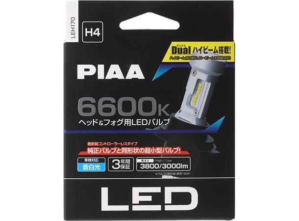PIAA | H4 | LED ombygnings Kit m/ integr. CAN-bus motstand 6600K (12V) 