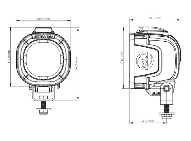 TYRI Intellilight LED arbeidslys Symmetrisk 