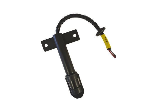 Festepigg med feste og kabel sortlakkert 