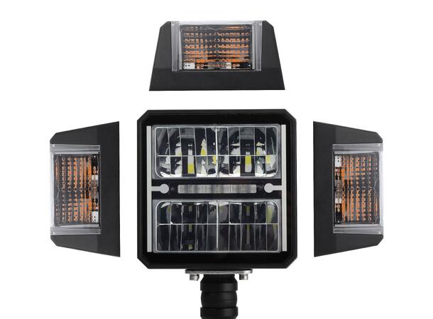 BRIODLIGHTS LED brøytelys h/v 4 LED nærlys,fjærnlys m/varme 