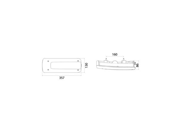 VIGNAL baklys LC10 LED Volvo FM venstre 