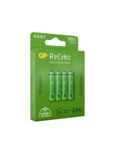 Oppladbare AAA batteri GP ReCyko 950mAh 4 pk.