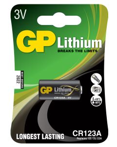 BATTERI GP LITHIUM CR123A-C1