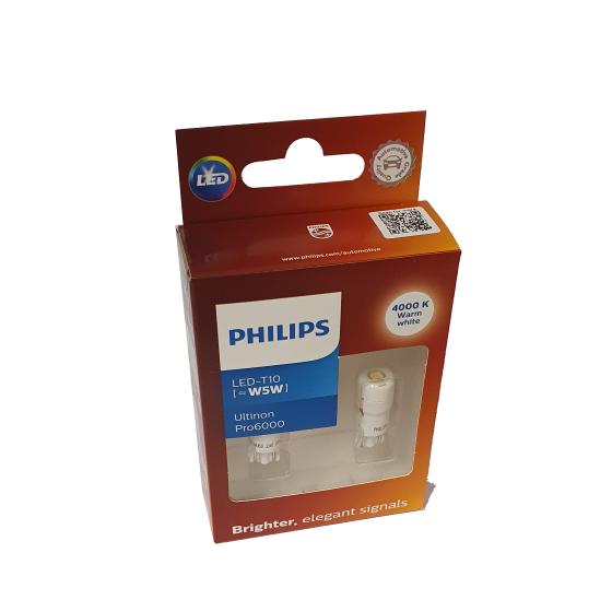 Philips LED pære T10 sokkel PRO6000 4000kelvin 24V 1W
