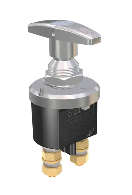 Hovedstrømbryter stål marine 250A Rustfri med fast nøkkel 