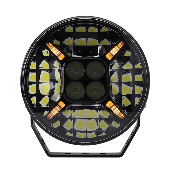 BriodLights fjernlys 9" LED m/ parklys 12000 lumen 