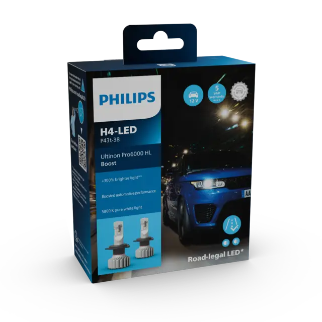 PHILIPS H4 12V LED kit Ultinon PRO 