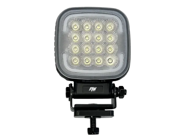 RAW TRIO XL arbeidslys m/parklys rødt/hvit/gult parklys, 9280 lm, 80W 