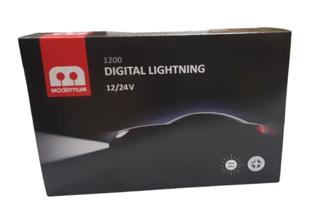 Modernum Digital Lightning 1200 sats adaptiv lys 12/24v 