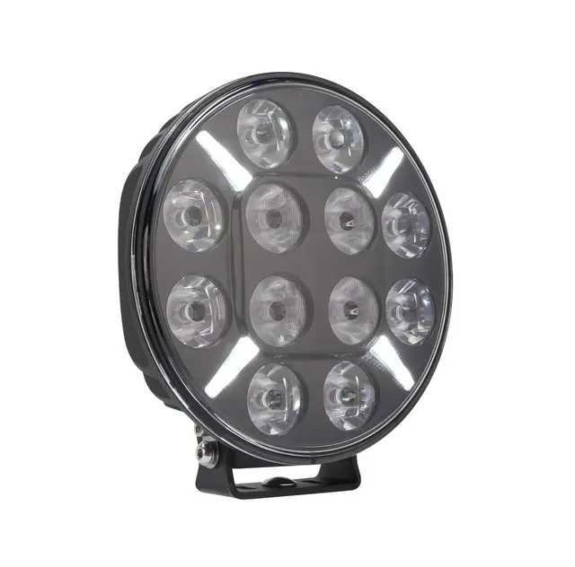 BriodLights fjernlys 9" LED m/ parklys 12000 lumen 