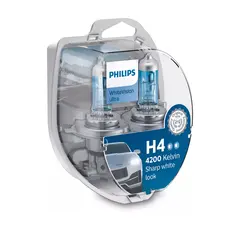 PHILIPS lysp&#230;resett H4 12v wIhite vision