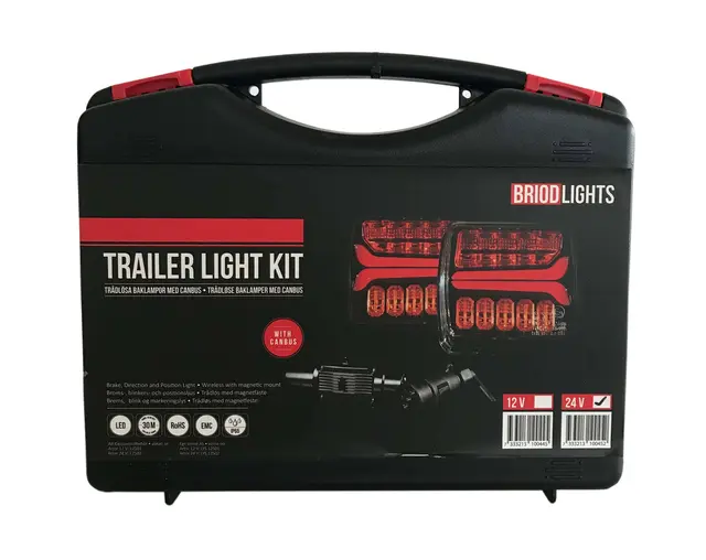 BriodLights baklys sett trådløst magnet Canbus 12V 