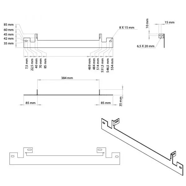 Grill-brakett til Lazer Linear 12 f/ Volvo FH 2021-> 