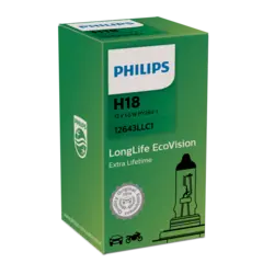 PHILIPS lysp&#230;re H18 65w 12v longe life