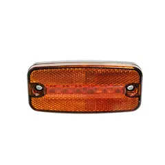 Markeringslys 12 LED orange med varsellys