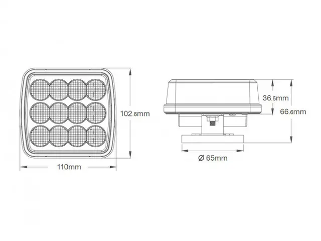 BriodLights varselyssett magnet oppladbar 