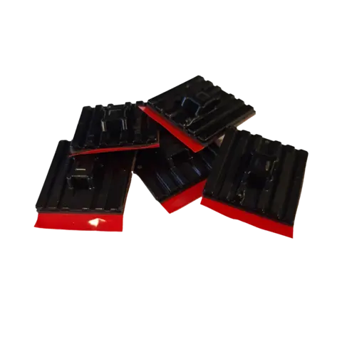 Bunteb&#229;ndfeste 4,8mm 28x28mm sort plast flexibel (151-02219 )