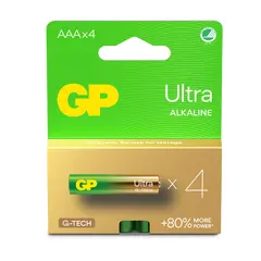 BATTERI AAA/LR3 GP ULTRA+ 4PK.