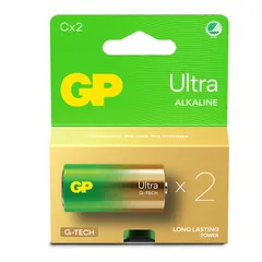 BATTERI C/LR14 GP ULTRA+ 2PK.