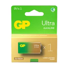 BATTERI 9V GP ULTRA+ 1PK.