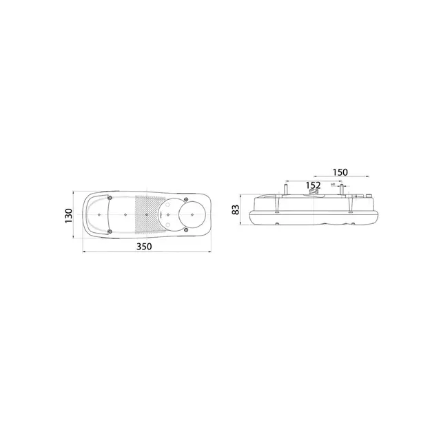 Baklys lc5 v m/sk.lys Iveco 