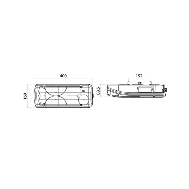 VIGNAL baklys lc8 Mb Sprinter venstre 