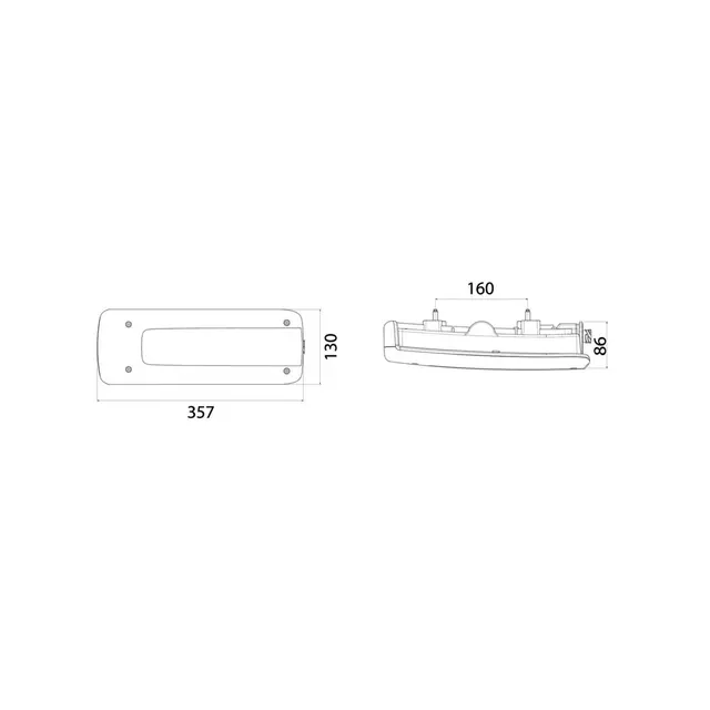 VIGNAL baklys lc10 Led Volvo Fm venstre 