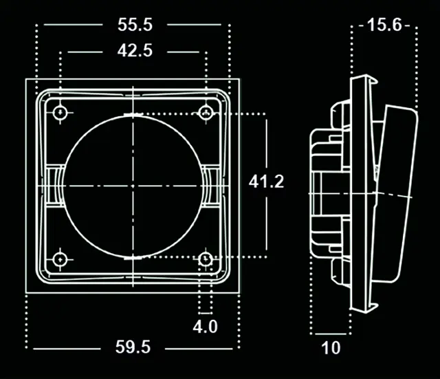 LED dimmer 9-48 Volt 96W sort 