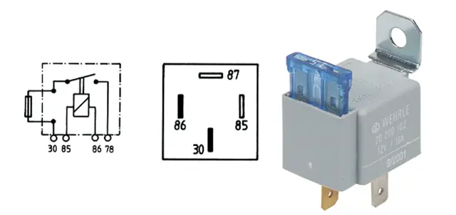 Lysrele med 15a sikring 12v | Verne