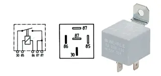 Lysrele 12v/30a 5-stikk