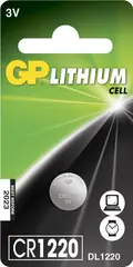 BATTERI GP LITHIUM CR1220