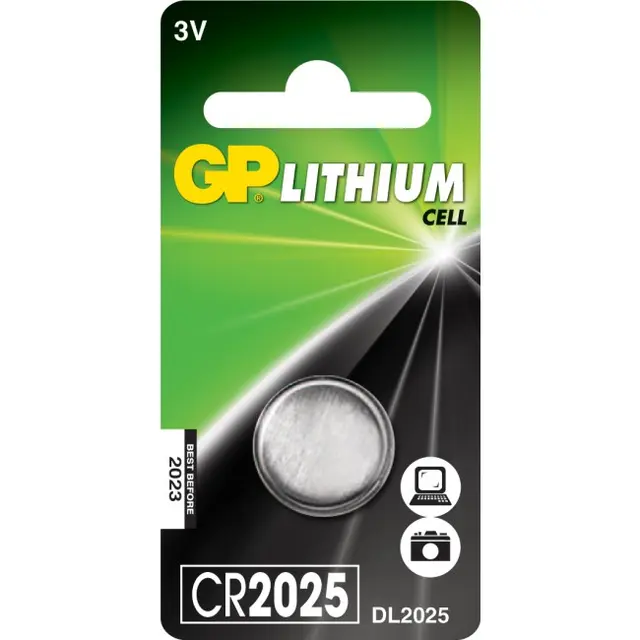 BATTERI GP LITHIUM CR2025 