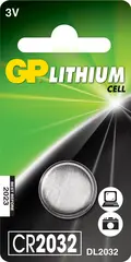 BATTERI GP LITHIUM CR2032