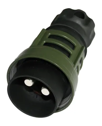 Støpsel Nato 2-pol metall festering