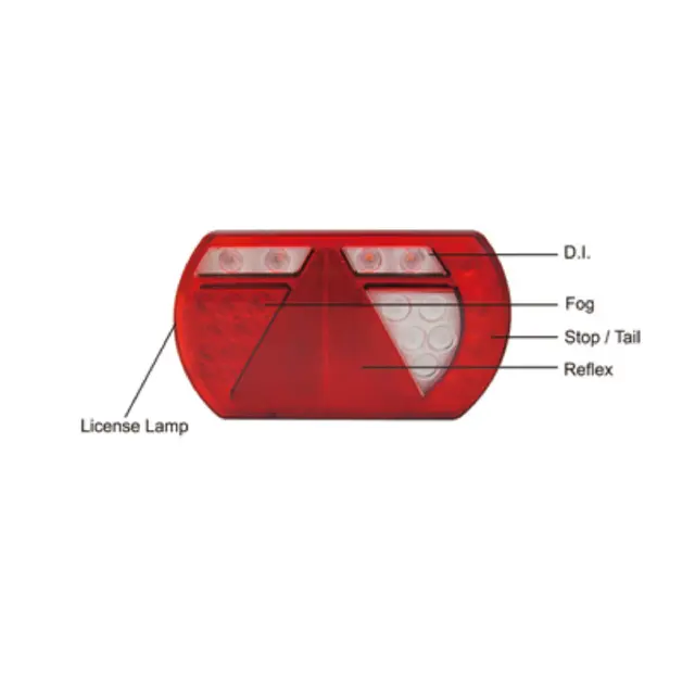 LUCIDITY Baklampe 12V Led Venstre 