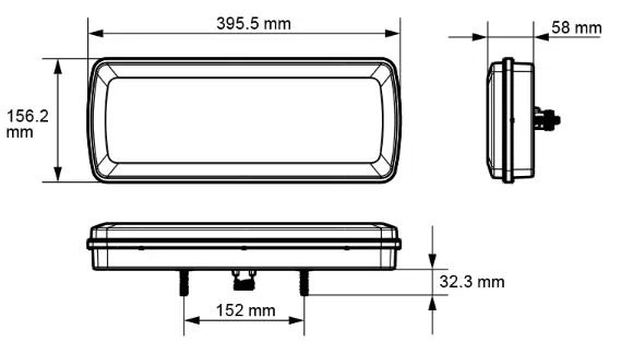 LUCIDITY Baklampe 24V Led venstre 